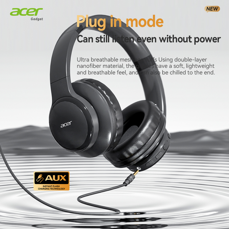 Acer Ohr559 Wireless Bluetooth - Anc Wireless Over Ear Headphones ulasan dan harga