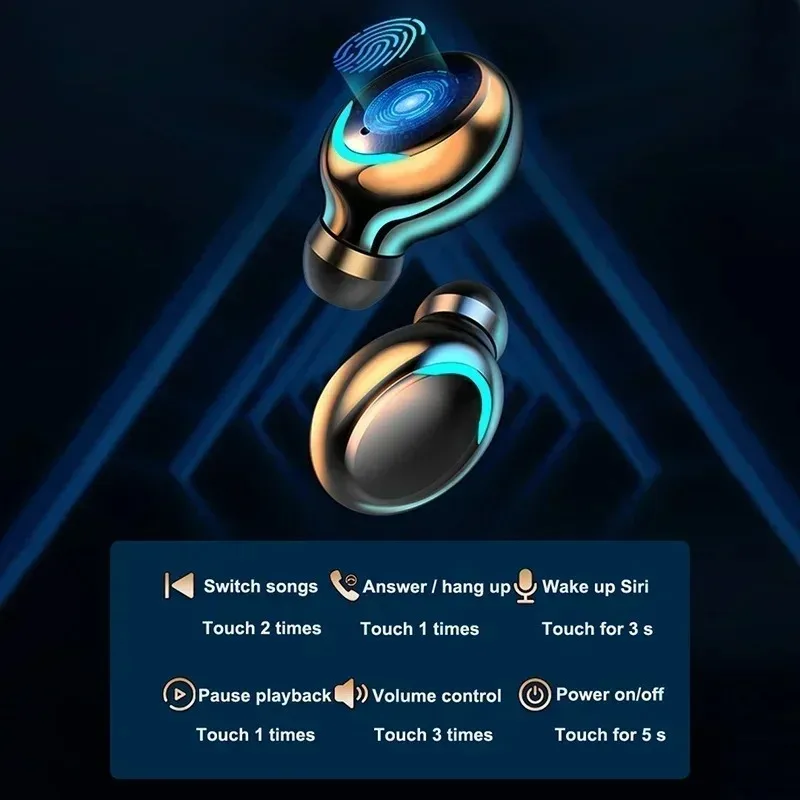Bluetooth Headphones 9D Stereo - Tws Earbuds Bluetooth 5.3 ulasan dan harga