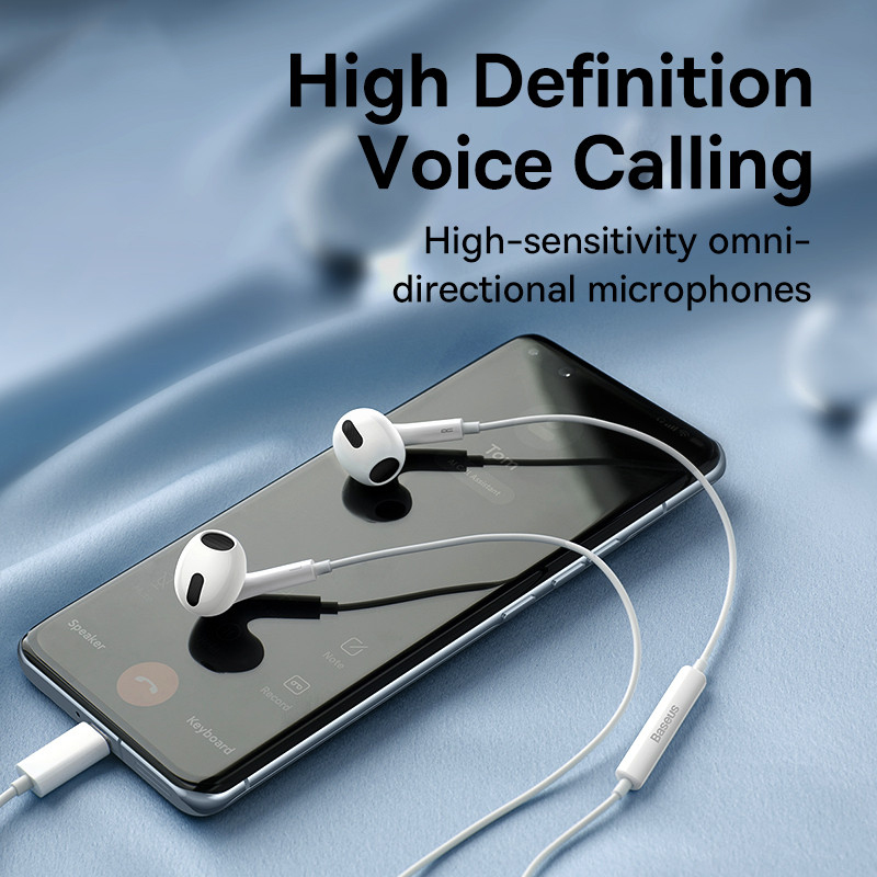 Baseus C17 Wired Earphone Type - Type C Wired Earphones With Mic ulasan dan harga