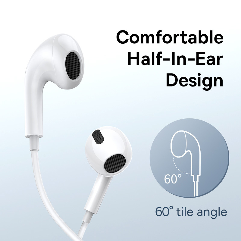 Baseus C17 Wired Earphone Type - Type C Wired Earphones With Mic ulasan dan harga