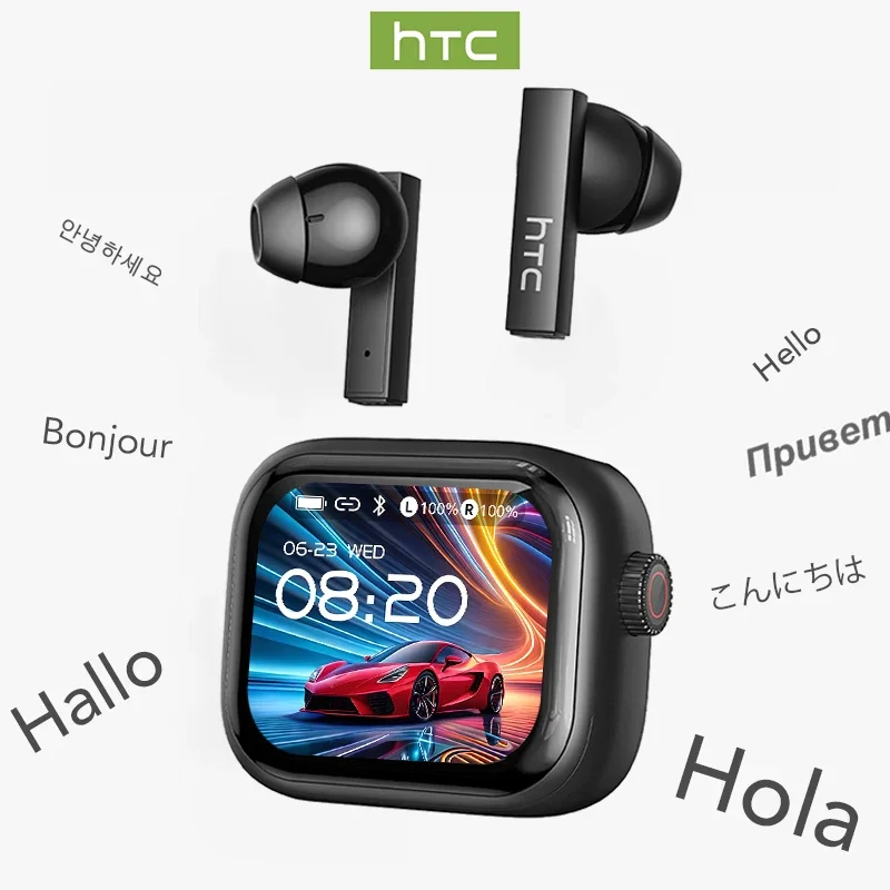 [Ultra HD Screen] HTC NE40 Ear - Tws Earbuds Bluetooth 5.3 ulasan dan harga