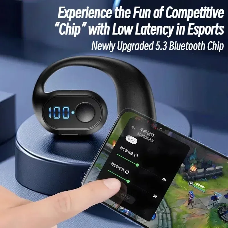 TWS Wireless Earphones Air Con - Open Ear Air Conduction Headphones ulasan dan harga