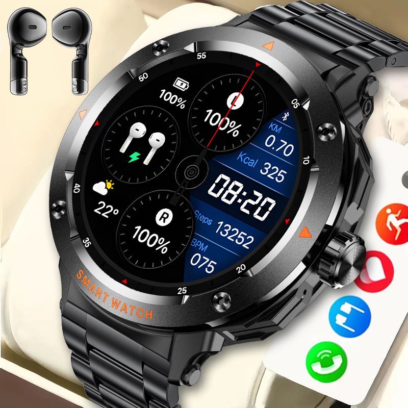 LIGE New 2 In 1 Smart Watch wi - Tws Earbuds Bluetooth 5.3 ulasan dan harga