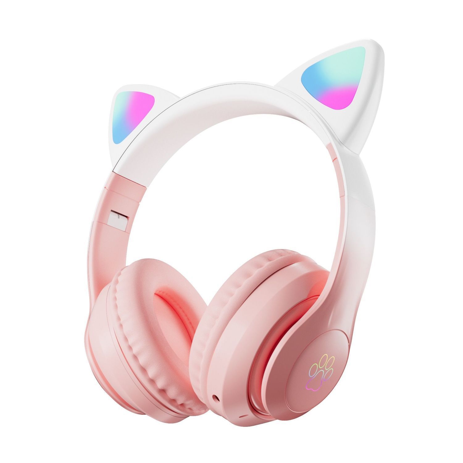 Over-Ear Cat Ear LED Breathing - Anc Wireless Over Ear Headphones ulasan dan harga