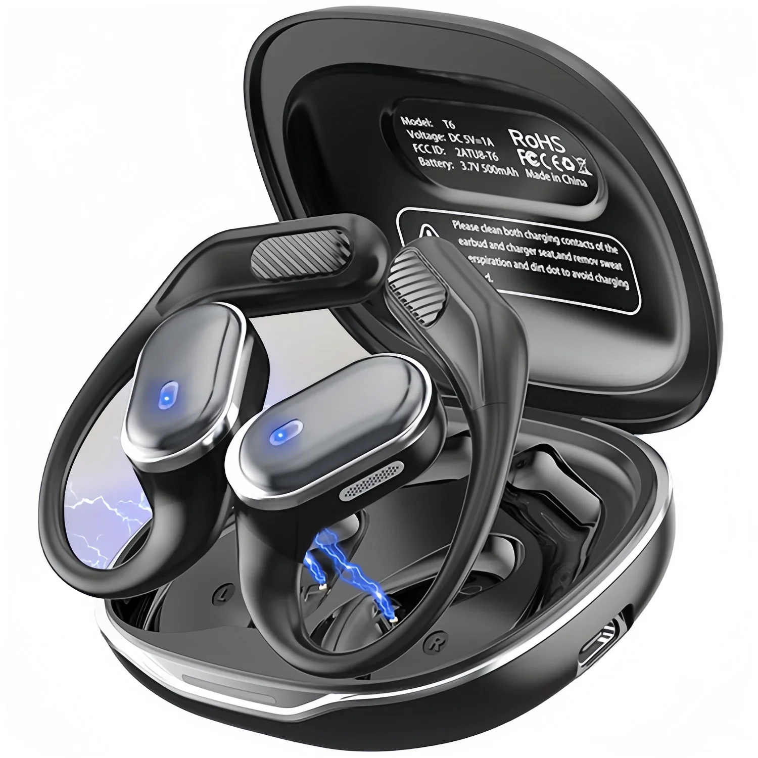 Open-Ear Headphones with Stabl - Type C Wired Earphones With Mic ulasan dan harga