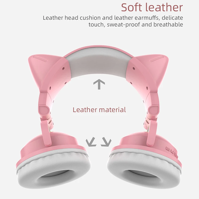 ZW068 Bluetooth Headphones LED - Cat Ear Bluetooth Headset Led ulasan dan harga
