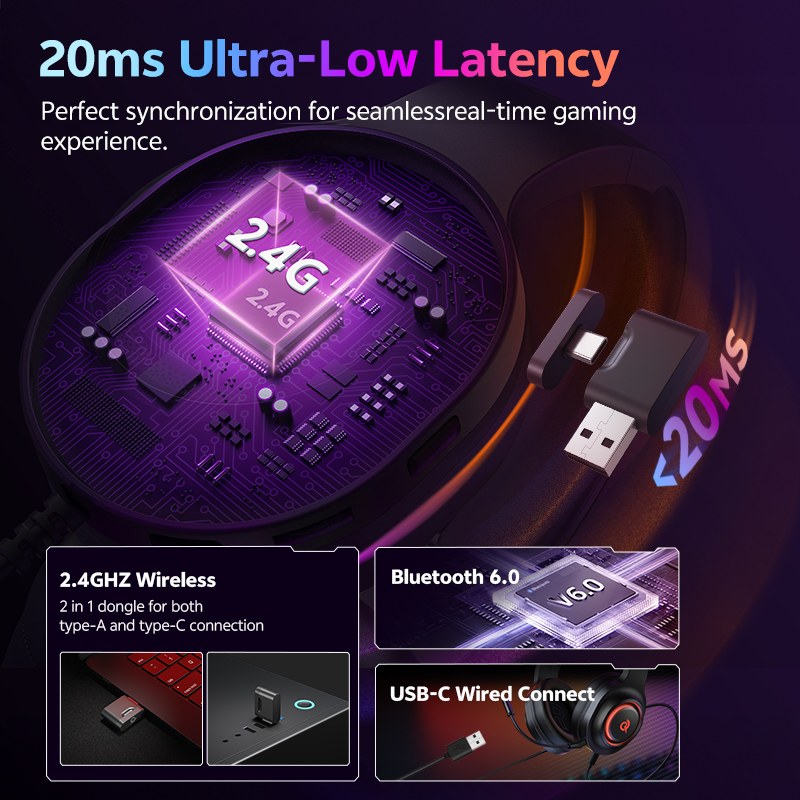 QCY Heroad V200 Gaming Headset - Gaming Headset With Mic Rgb ulasan dan harga
