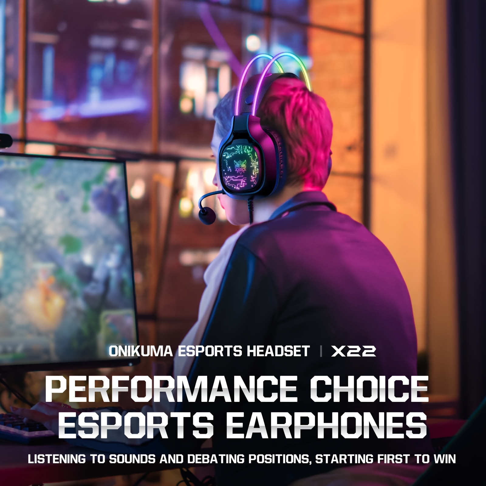 ONIKUMA X22 Gaming Headset RGB - Gaming Headset With Mic Rgb ulasan dan harga