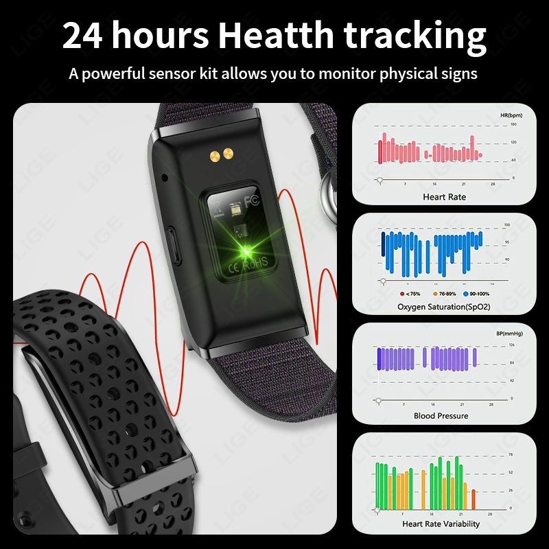 LIGE 100+ Sport Fitness Tracke - Smartwatches ulasan dan harga