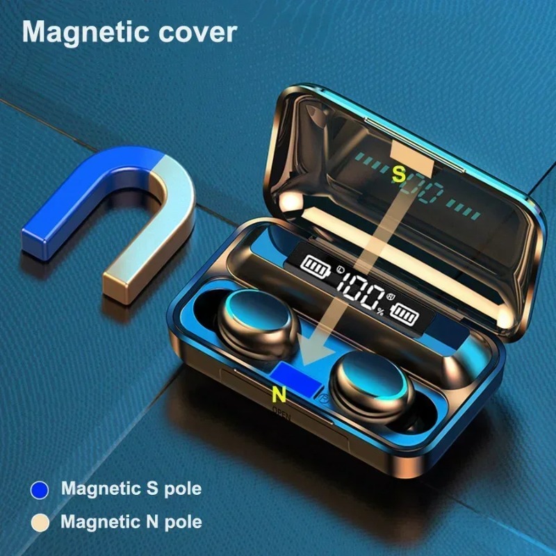 TWS Wireless Earphones With Di - Tws Earbuds Bluetooth 5.3 ulasan dan harga